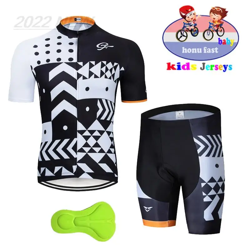 New Children\'s Cycling Jersey Suit Shorts Breathable Jersey Baby Kids Riding Short Sleeve Suit Sports Cycling Equipment