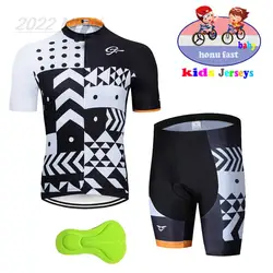 New Children's Cycling Jersey Suit Shorts Breathable Jersey Baby Kids Riding Short Sleeve Suit Sports Cycling Equipment