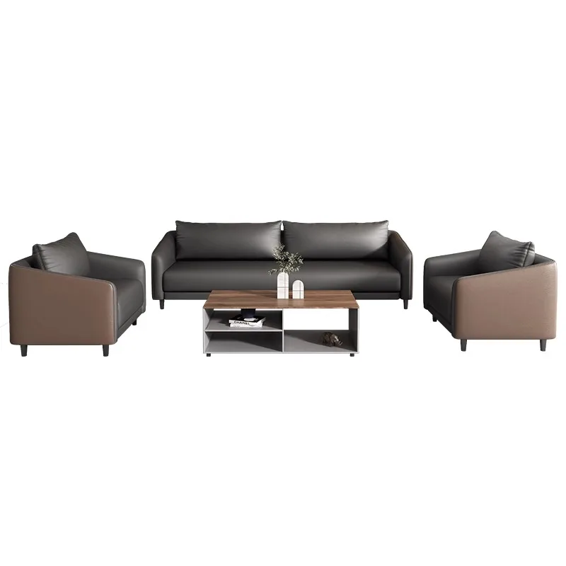 Modernes Nordisches Design Modulares 2-Sitzer-Bürosofa Aus Leder Im Europäischen Stil Schulen Werkstätten Home Offices Gewerblic