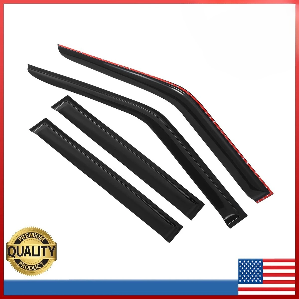 

For 2005-2020 Nissan Frontier Crew Cab 4pcs Window Vent Visors Sun Rain 4Pcs