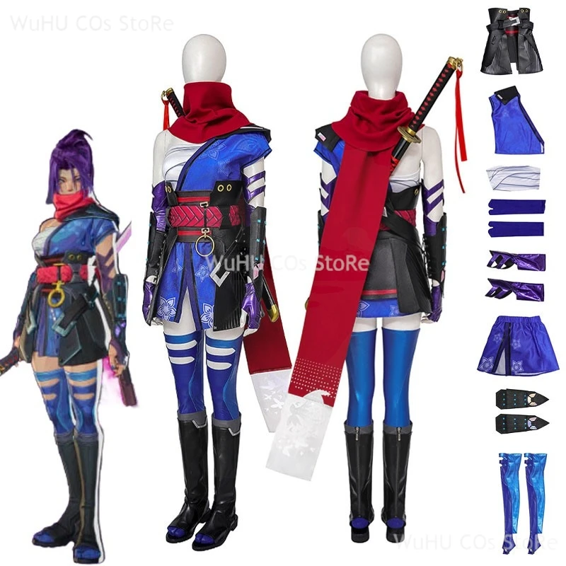 

Game Rivals Outfits Psylocke Cosplay Costume WomenPsylocke Battle Suit Disguise Clothes Fantasy Roleplay Uniform Halloween Suit
