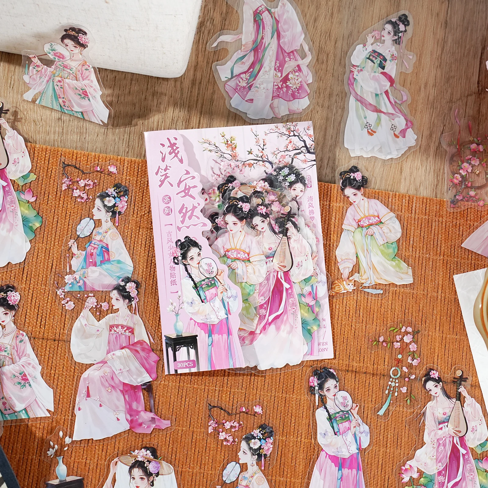 エトリライフの中国風ヴィンテージ梅の花少女キャラクターパター - Rich Korean Lifestyle のレビューと価格