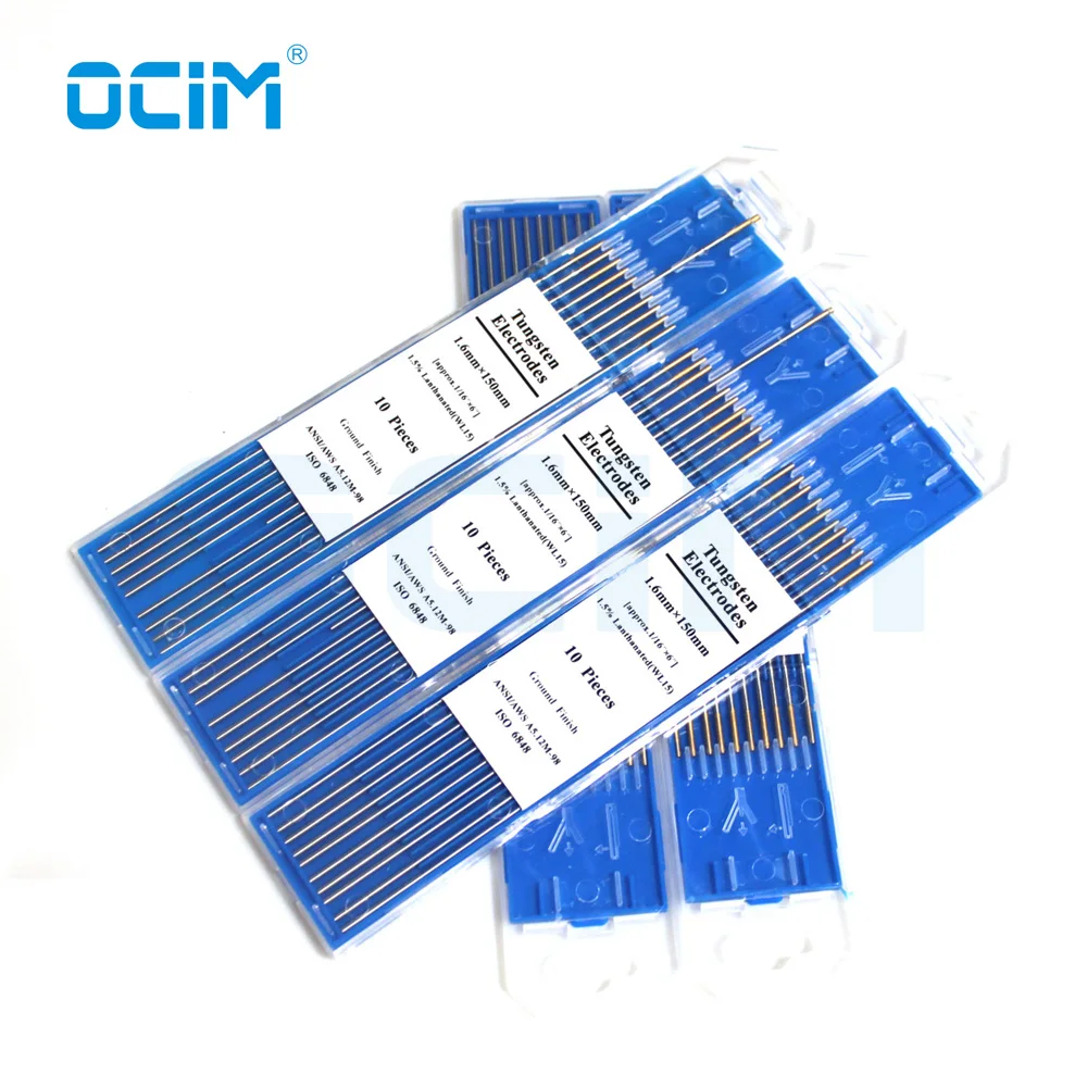WL15 Lanthanated Gold Tig Welding Tungsten Electrode Rods