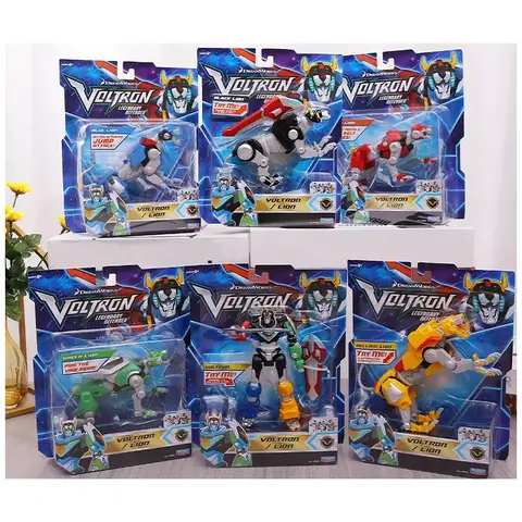 VOLTRON 비스트 킹 골라이온 랜스 변형 로봇 관절 이동식 애니메이션 피규어, 모델 장난감 수집, 6 개