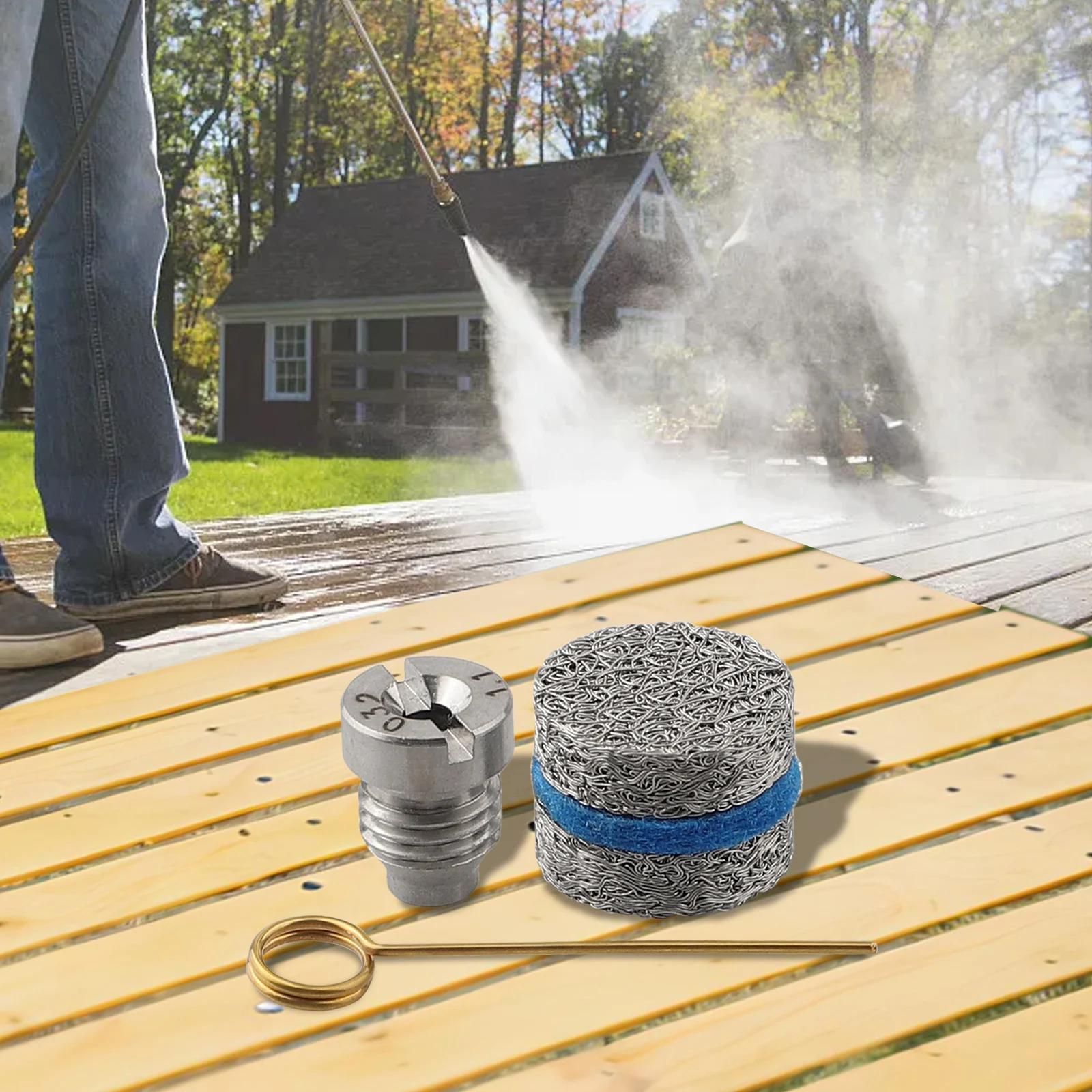 1.1 Mm Foam Nozzle 3000PSI Foam Pot Easy Maintenance Efficient Cleaning Foam Pot Replacement Parts High Pressure Cleaning