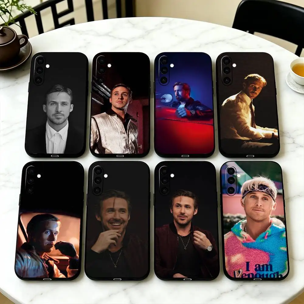 Funny Ryan Gosling Rapper-r Phone Case For Samsung Galaxy A73,A72,A71,A70,A53,A52,A51,Soft Silicone Black Cover