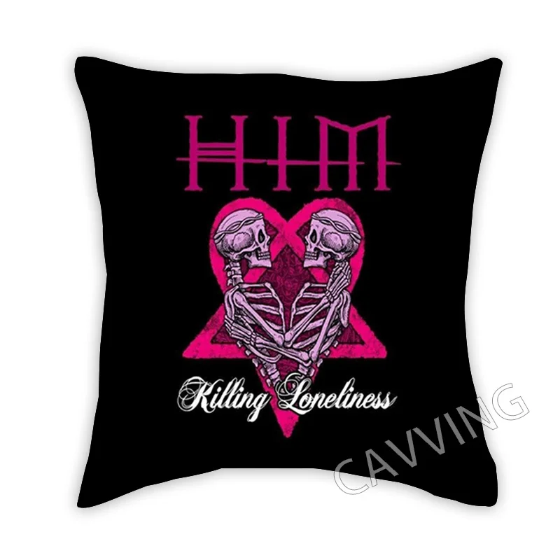 

HIM BAND 3D Printed Polyester Decorative Pillowcases Throw Pillow Cover Square Zipper Cases Fans Gifts Home Decor