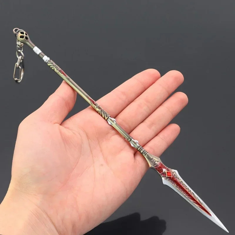 Arma de deus da guerra 22cm ragnarok draupnir lança arma de metal katana espada lança brinquedo armas chaveiro lâminas do caos brinquedos presente