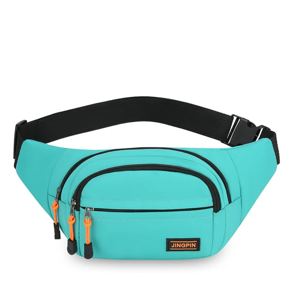 Nylon Men Chest Bag Large Capacity Waterproof Outdoor Waist Bag Multi Functional Adjustable Strap Sports Walking Bag Motorcycle