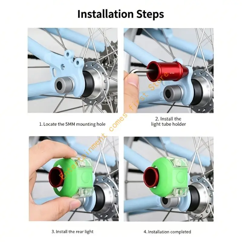 Cycling Lamp Brackets Quick Install Without Tool Required For Any 5Mm Hole Bikes 55KD