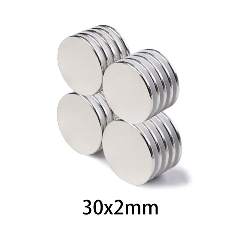 2/5/10/20/30/50PCS 30x2 Disc Powerful Strong Magnetic Magnets N35 Strong Round Magnets 30x2mm Permanent Neodymium Magnets 30*2