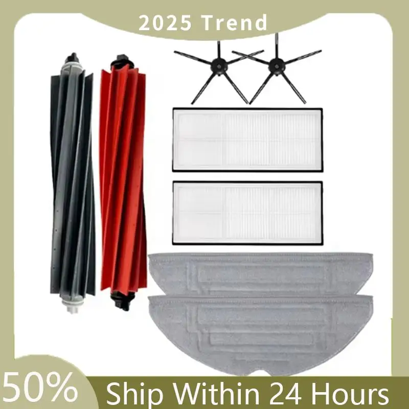 A75X Top Roller Main Brush Hepa Filter Side Brush Mop Cloths For Roborock S8 S8 PLUS S8+ S8 Pro Ultra Vacuum Cleaner