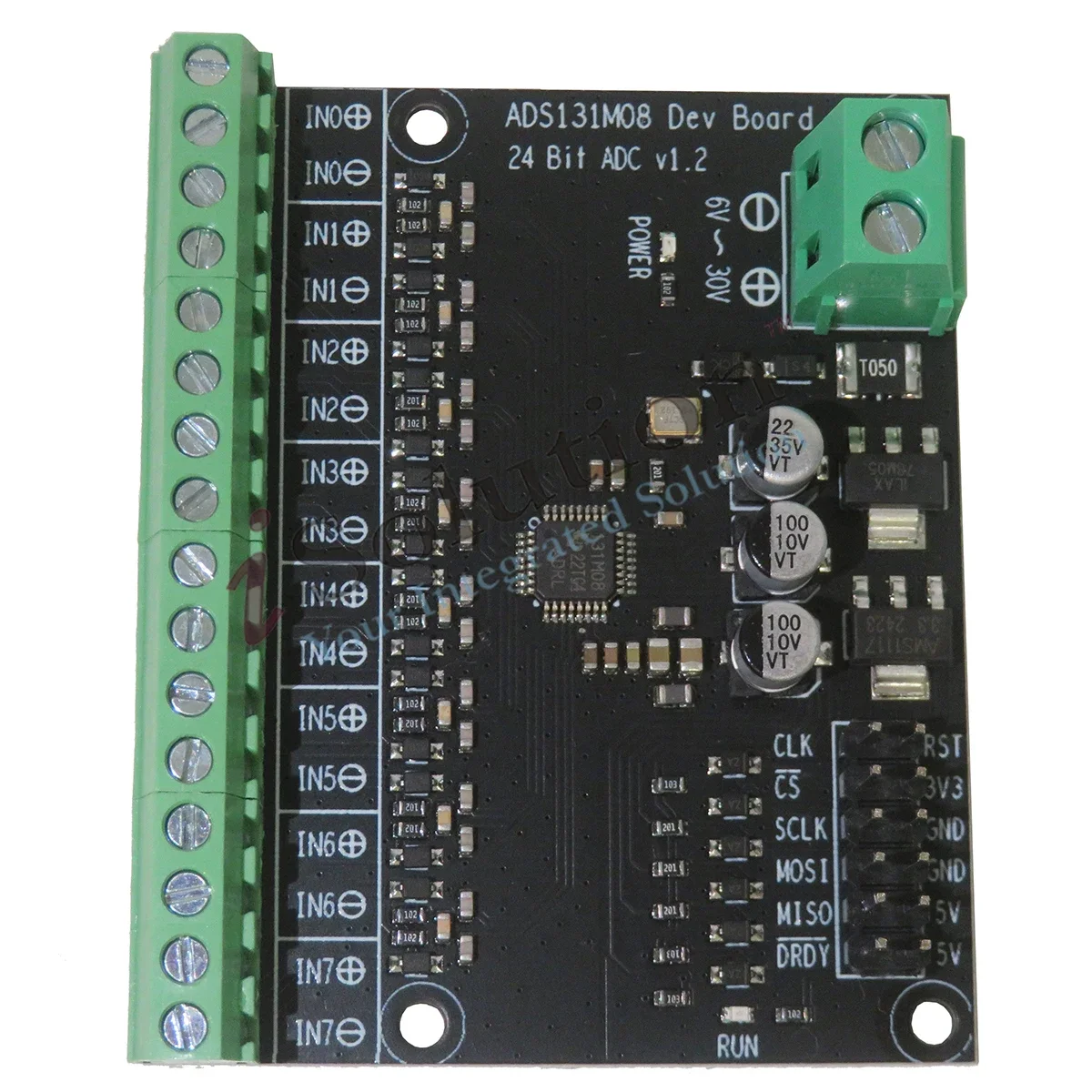 ADS131M08 module 24 bit high-precision ADC module 8-channel differential input