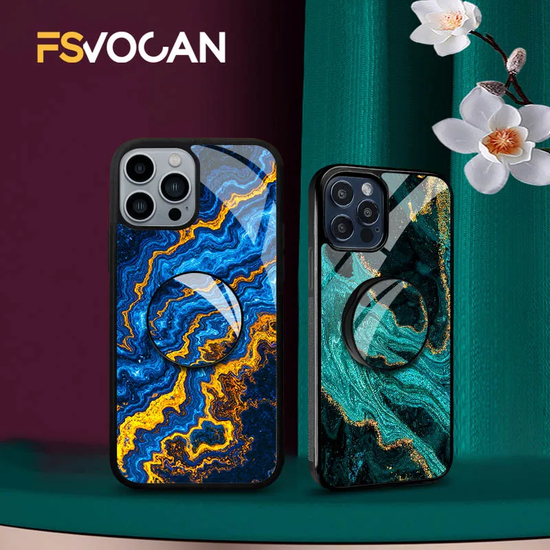 브래킷 마블 포에틱 커렌츠 아이폰 17 16 15 14 13 12 11 18 프로 맥스 폰 케이스, 회전하는 색조와 빛으로 노래하는 것 같은 디자인