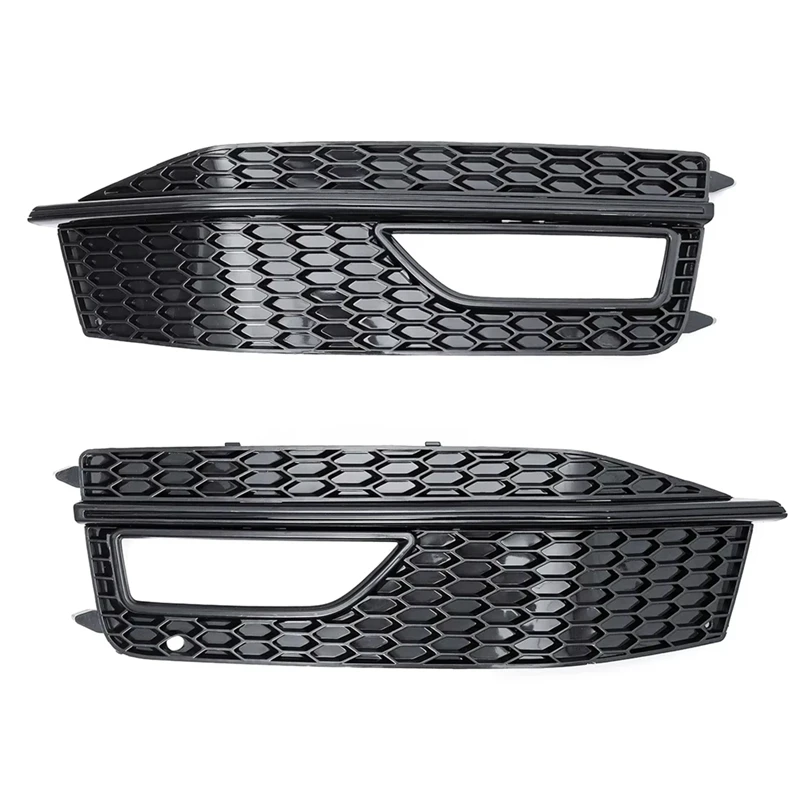 ABVJ-Front Bumper Lower Fog Light Grill Grille For  A4 B9 S-Line S4 2013-2016 Accessories 8K0807681L 8K0807682M