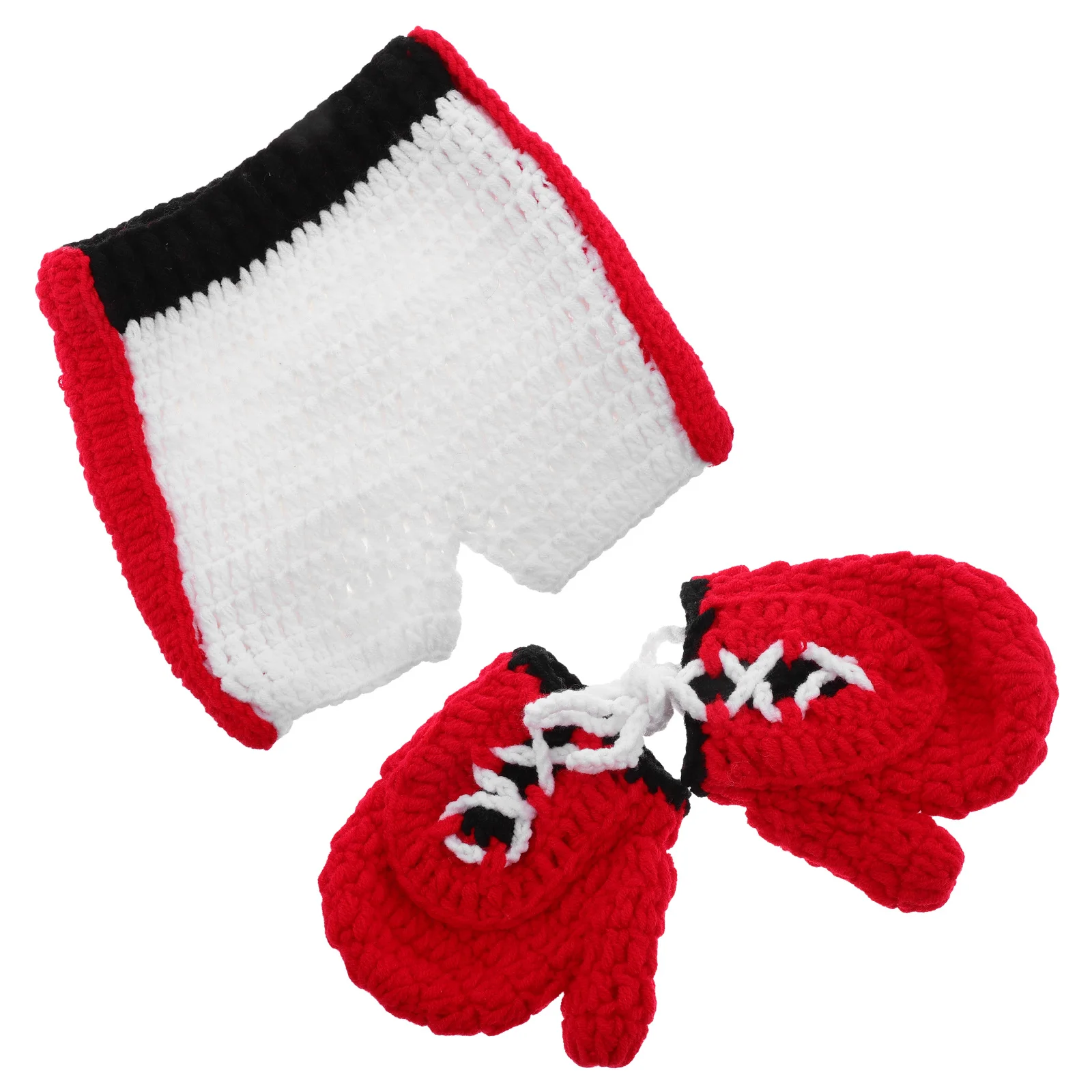 

1Set Cute Newborn Outfit Baby Photo Shoot Costume Infant Knitted Sports Clothing for Memory Capturing Soft and Cozy