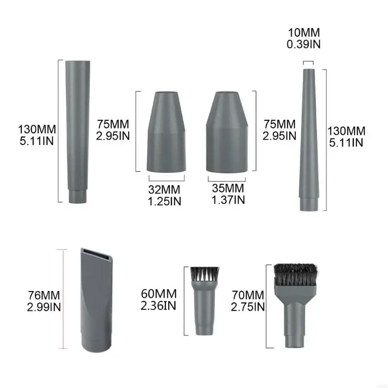 U0DE 교체 브러시 노즐 홈 먼지 틈새 부착 32mm/35mm 진공 청소기 예비 액세서리 부품 9 개/대