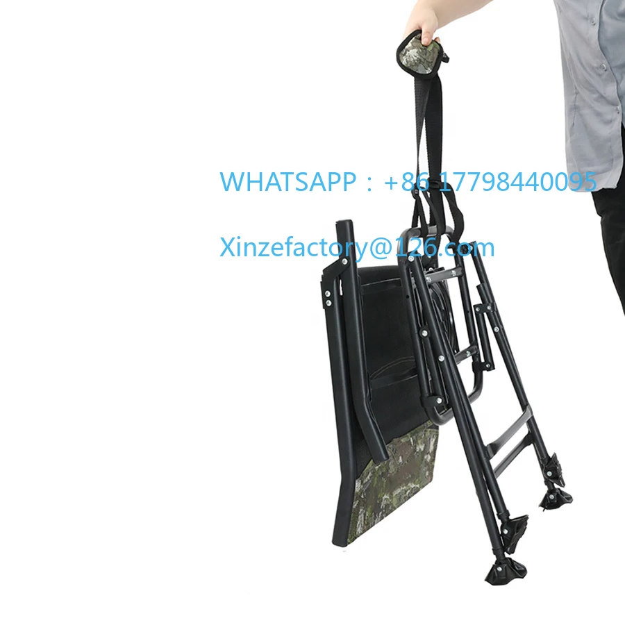 تخصيص على ظهره كرسي الصيد القابل للطي 360 درجة الصيد كرسي دوار كراسي الرماية الصيد