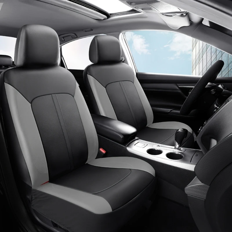 Pet Friendly Luxury Car Covers Set Crafted From PU Leather With Sponge Padding And Airflows Structure For Familt D7YA