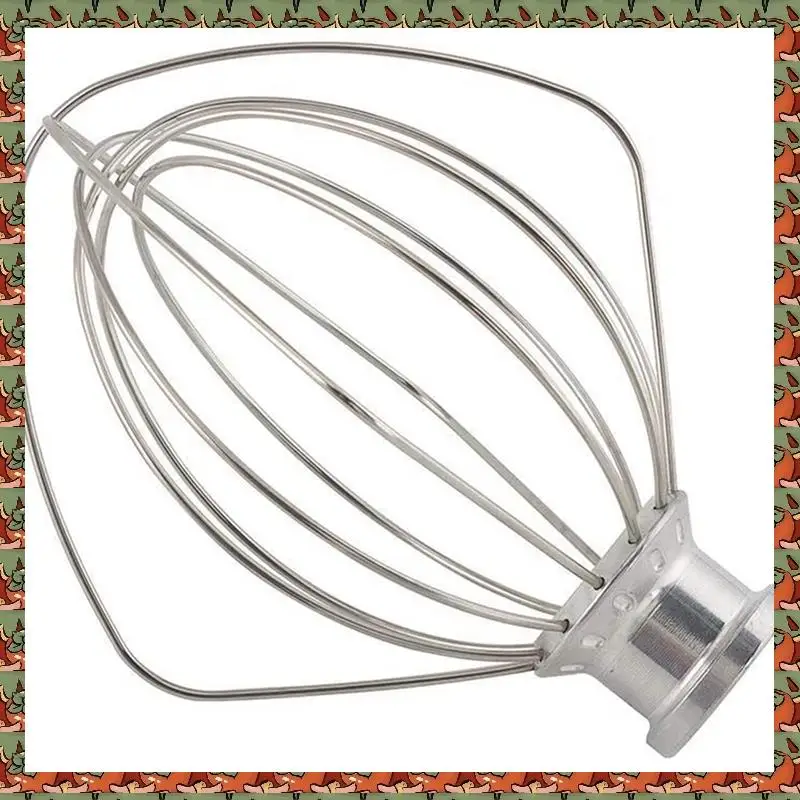 

ABLQ 2X Stainless Steel Whisk 5K452WW For Kitchenaid Kitchen Machine 5KSM90-5KSM185