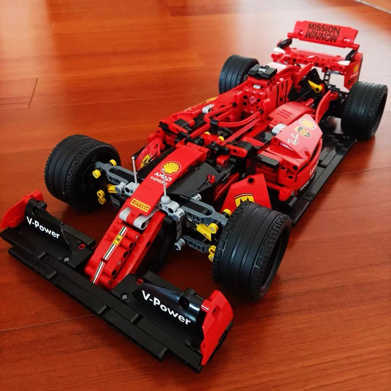 Technical APP Remote Control Simulation F1 Racing Car Building Blocks Brick Speed Racing Sport Vehicle Model Toys For Kid MOC