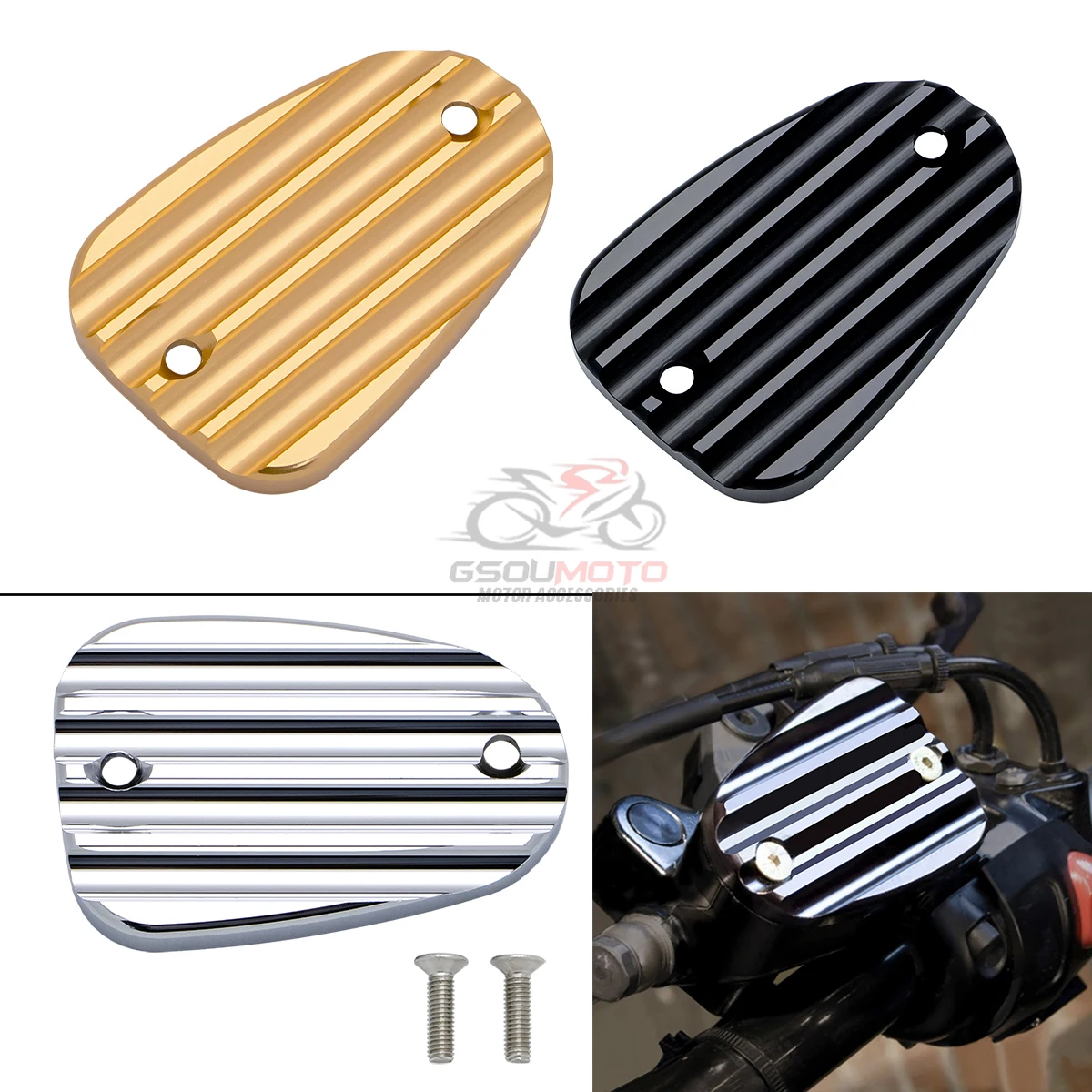 Motorcycle Parts Front Brake Reservoir Master Cylinder Disc Cap Cover For Triumph Bonneville T100 T120 Black America Speedmaster