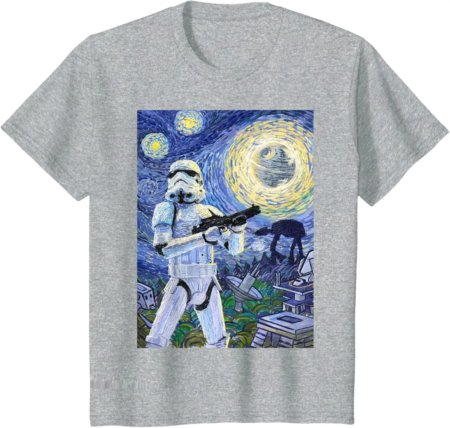 MINISO Star Wars Stormtrooper Starry Night Graphic T-Shirt T-Shirt