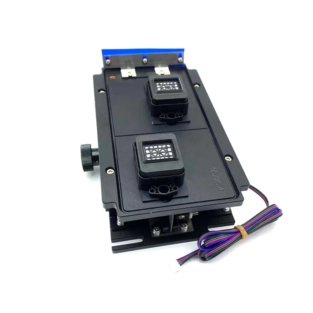 Double Head Capping Station for XP600/DX5/DX7/4720/I3200 Printer Head Pump Assembly Single Motor Ink cleaning Stack