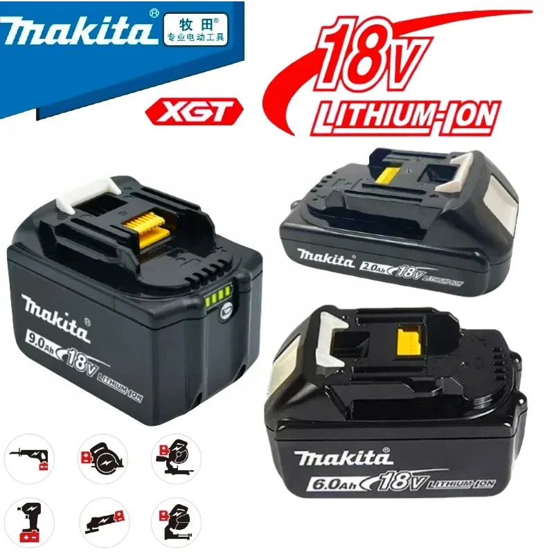 

Makita 18V Battery 6AH 9AH 18AH Li-ion Replacement LXT BL1860B BL1860 BL1850 BL1830 DHP482RFX9 BL1815 LXT400 for Cordless Drills