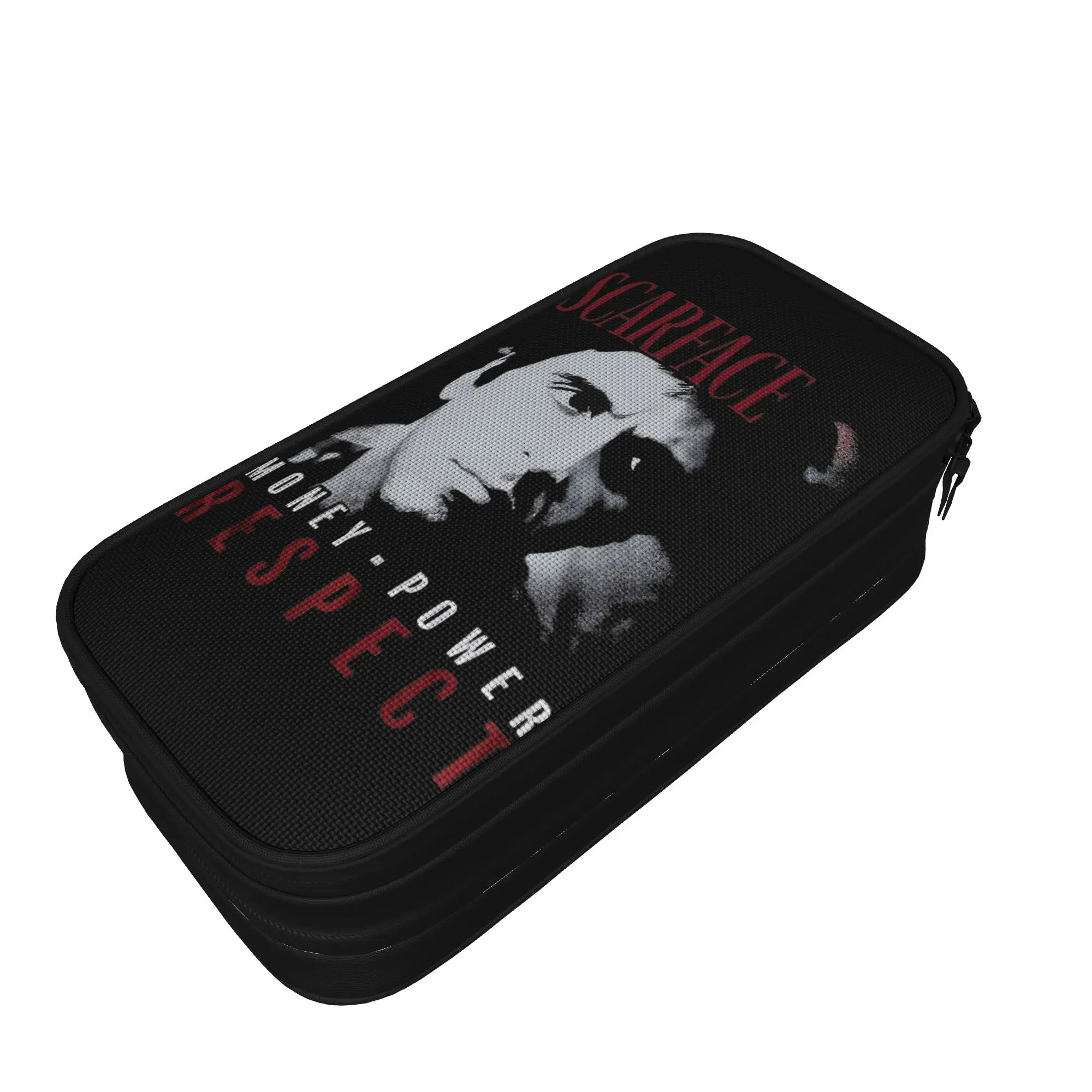 Lovely Scarface Money Power Respect Pencil Case Movie Pencil Pouch Pen for Girls Boys Big Capacity Bag Office Gifts Stationery