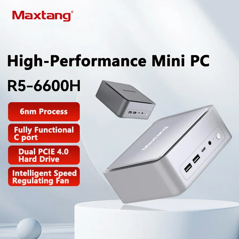 

Maxtang Ryzen 5 6600H МИНИ-ПК 16 ГБ/32 ГБ DDR5 4800 МГц 512 ГБ/1 ТБ M.2 2280 NVME SSD PCIE4.0 USB4.0 WIFI6 BT5.2 Игровой офисный компьютер