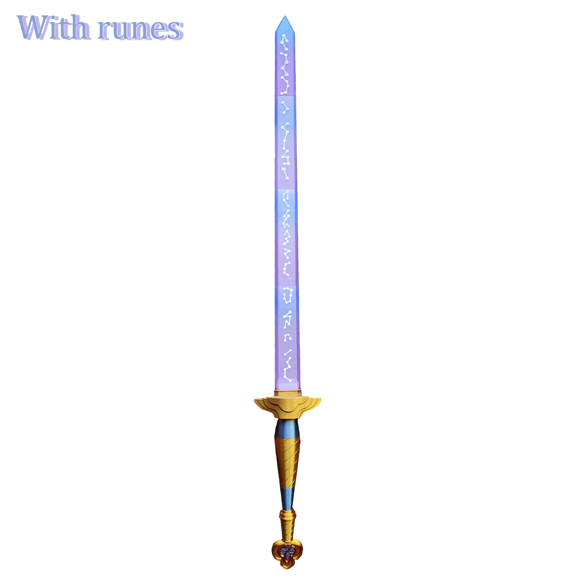 Rumi Sword with Symbol Character Prop Devil Hunter Role Playing Weapon Prop Female Male Halloween Carnival Accessories