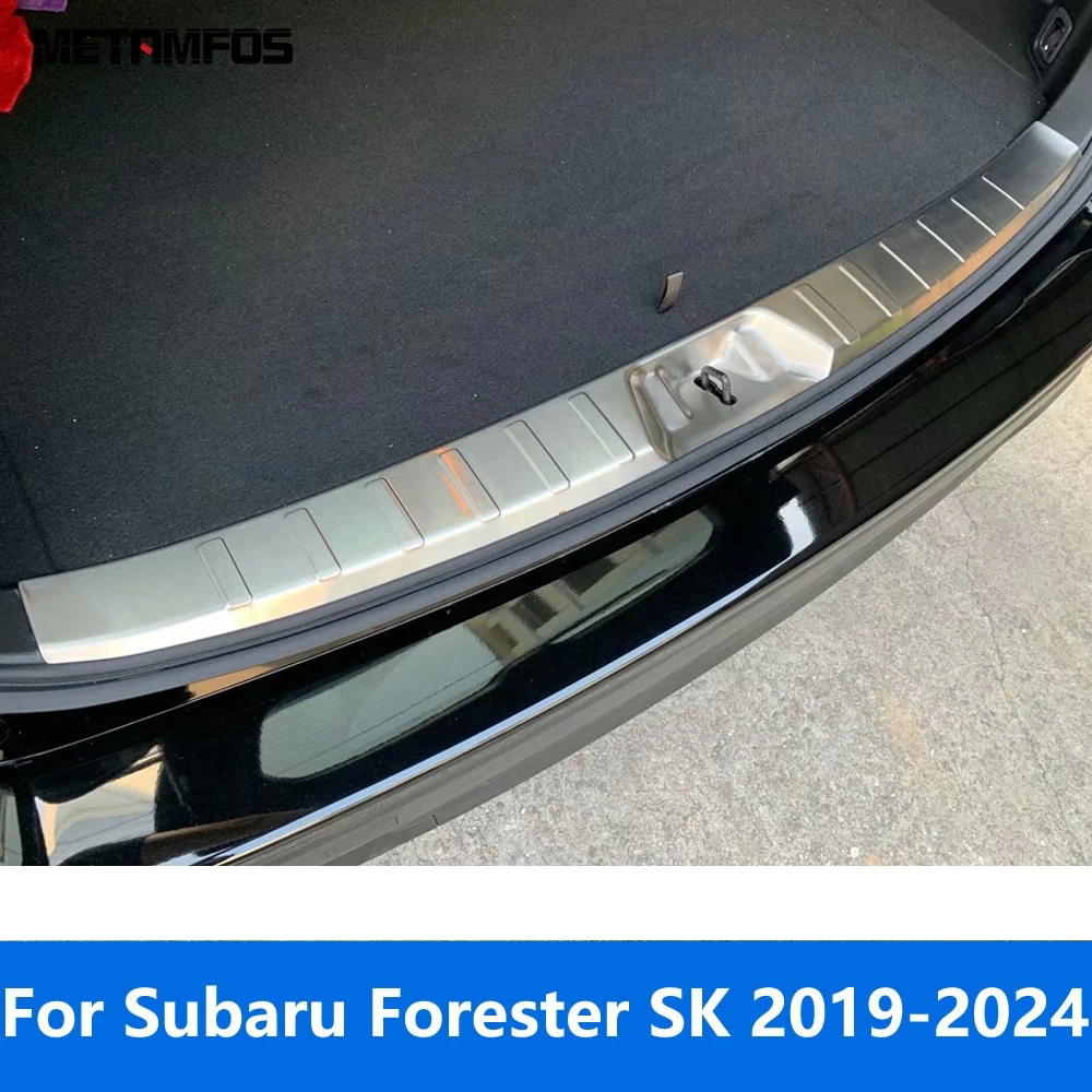 لسوبارو فورستر SK 2019-2023 2024 الداخلية الخلفية الجذع الوفير القدم لوحة الباب الخلفي عتبة الباب جرجر الحرس لوحة اكسسوارات السيارات