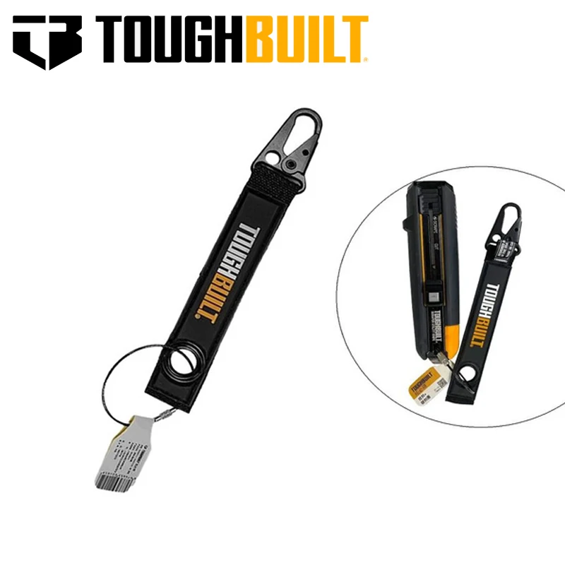 TOUGHBUILT TB-54S2-C Tool Hook & Lock Ring Ornament Logos Portable Gift Nylon Keychain Tool Parl