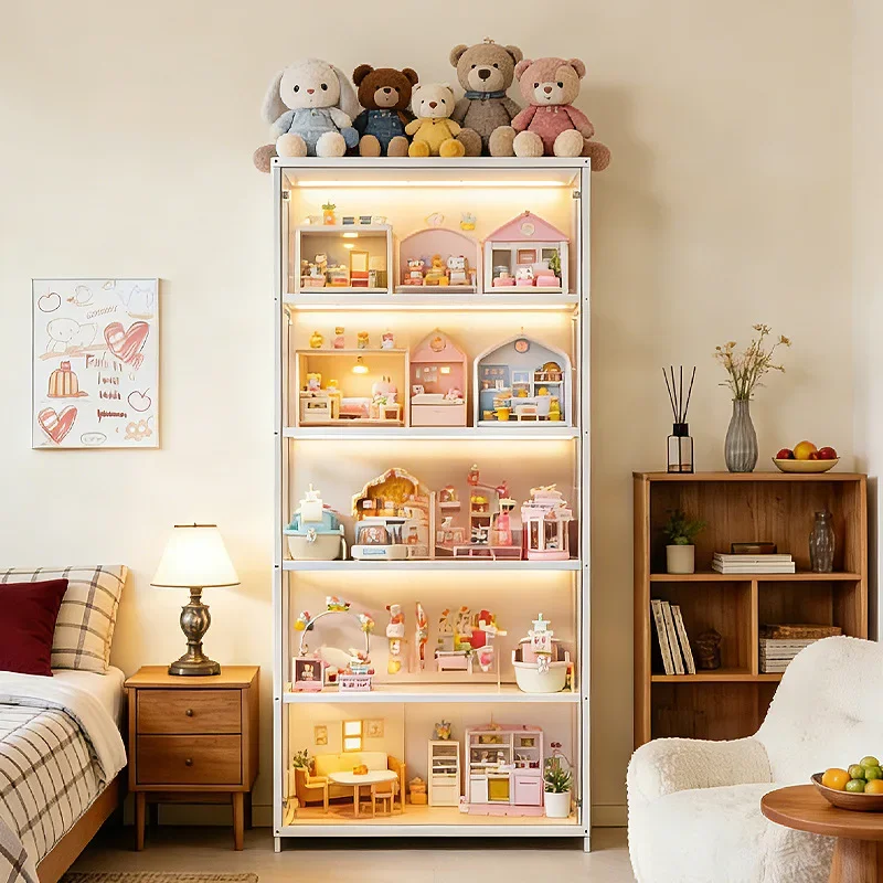 Multi-functional Household figure display stand dustproof transparent cabinet toy model blind box display case - view 3