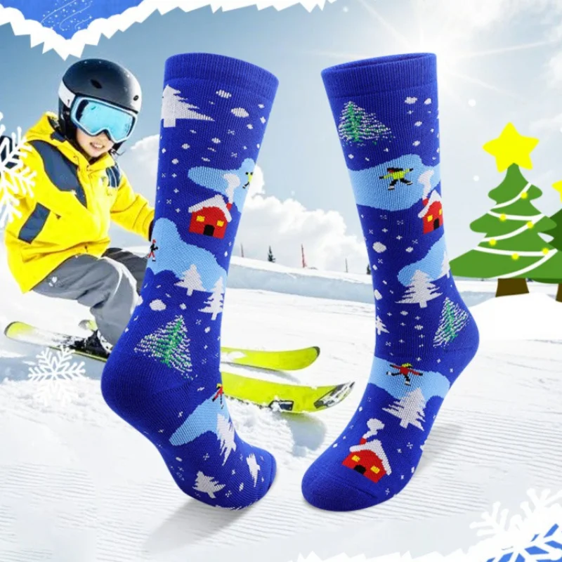 

Осенние и зимние новые детские профессиональные лыжные носки, нескользящая длинная трубка для детей среднего возраста, зимние носки для занятий спортом на открытом воздухе Wa