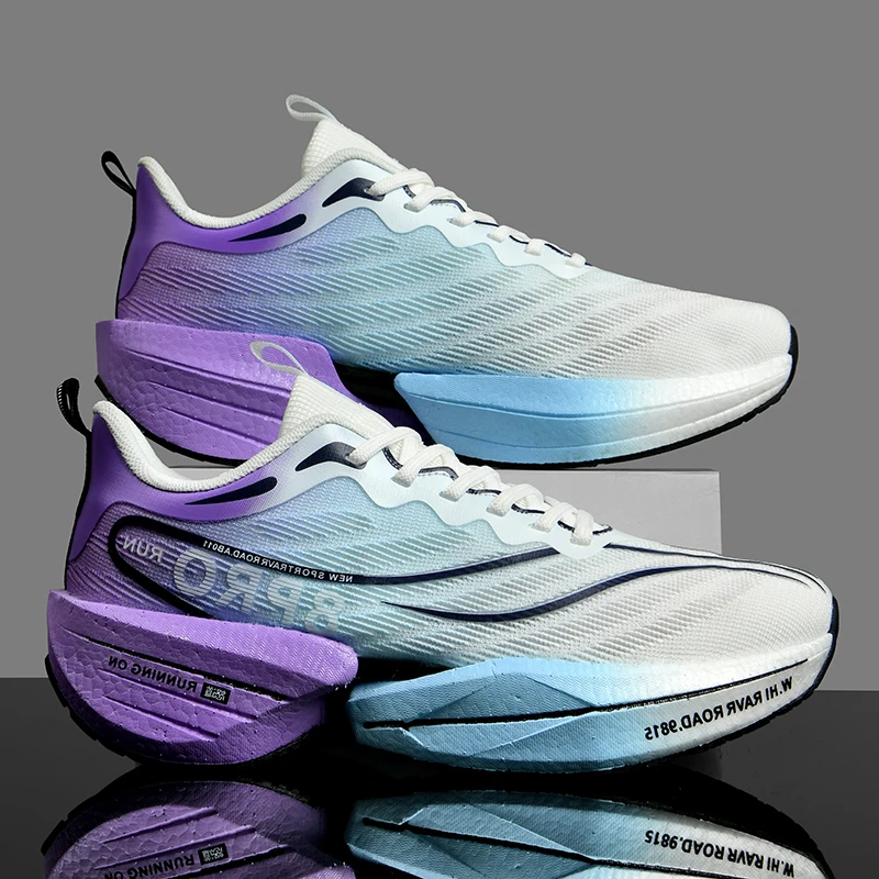Running Shoes Speciality Carbon Plate  Marathon Men Sports Breathable Lightweight Women\'s Comfortable Athletic Nonskid Sneakers