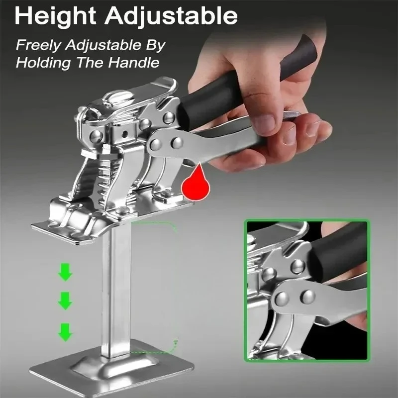 Cabinet Board Lifter Tile Height Adjuster Hand Lifting Tool Labor-Saving Arm Jack Door Panel Drywall Lifting