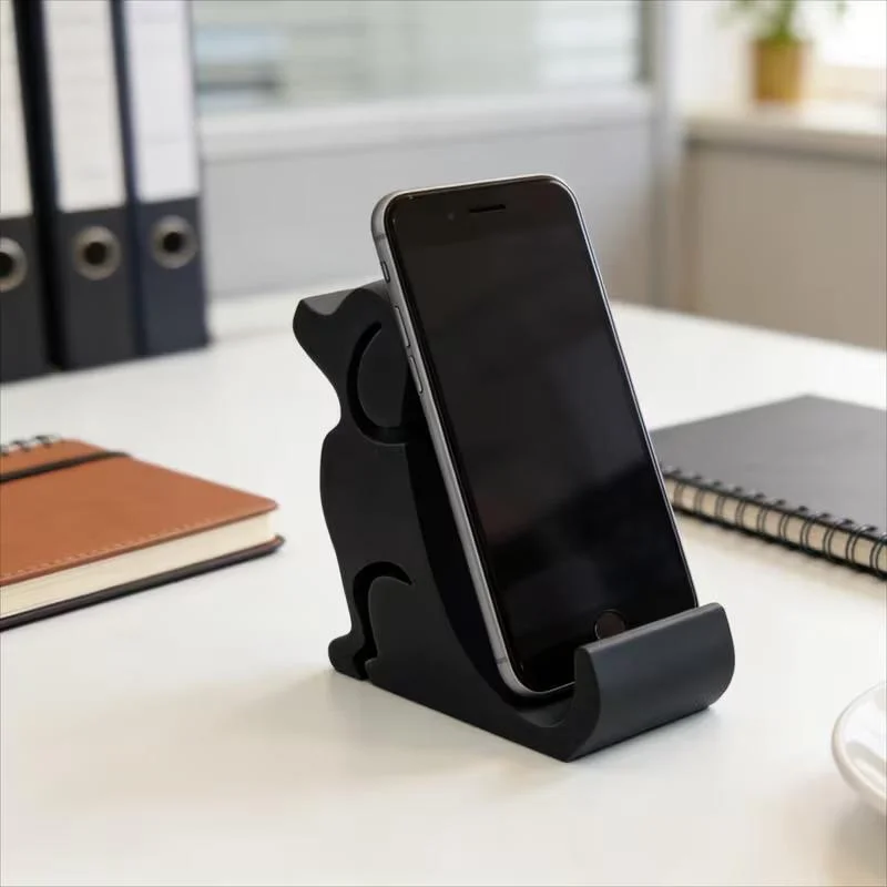 

1pc Dog-shaped Phone Stand, Featuring A Creative And Adorable Design. Suitable For Universal Desktop Phone Placement