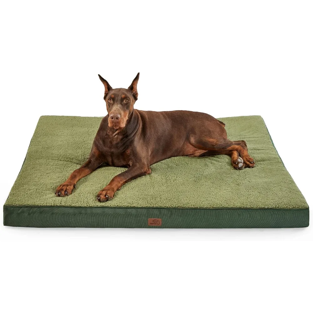 

Giant Dog Bed for Large Breeds - XXL Orthopedic Dog Bed Egg Crate Foam Pet Mattress With Removable Washable Cover Kennel Plush