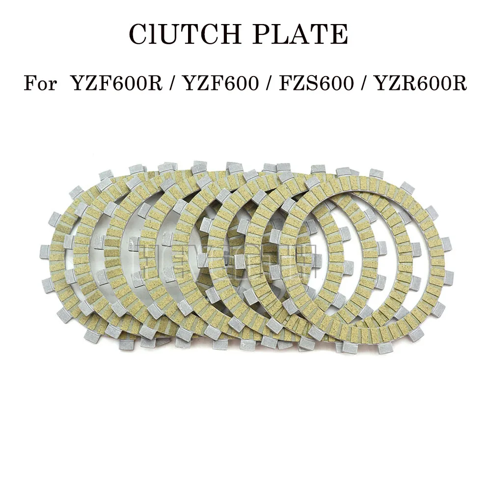 Clutch Friction Disc Plate For Yamaha YZF600R 2007 YZF600 1995-2006 2005 2004 FZS600 YZR600R YZF 600 600R YZR Clutch Plate Kit