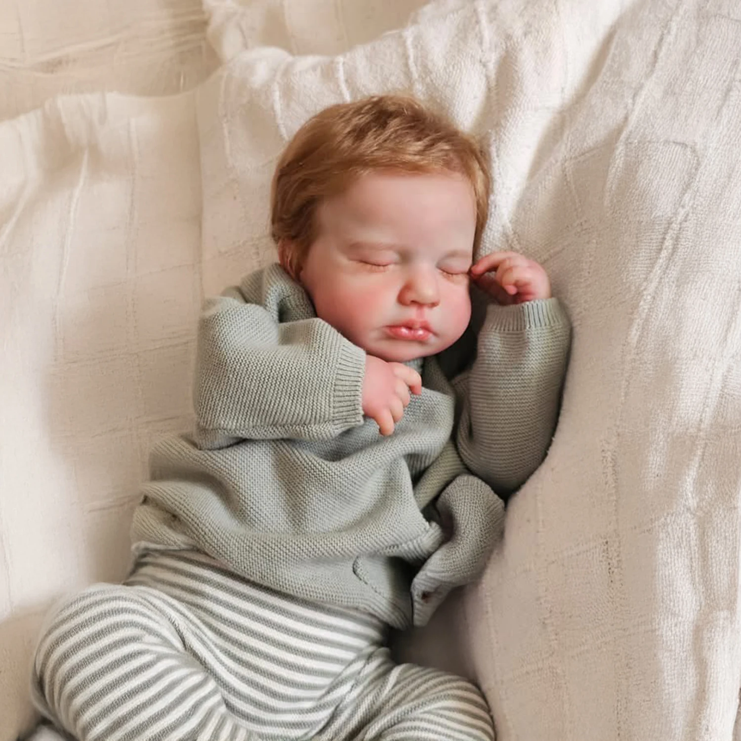 دمية لولو تولد من جديد مقاس 19 بوصة من NPK - جسم ناعم وملمس نابض بالحياة مع طبقات متعددة لوحة جلدية ثلاثية الأبعاد