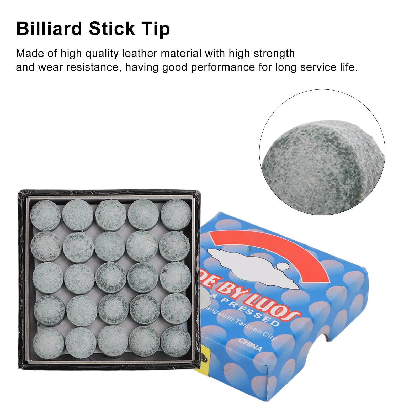 High Elasticity Billiard Cue Tips - Durable Pool Stick Accessories for daily Practice