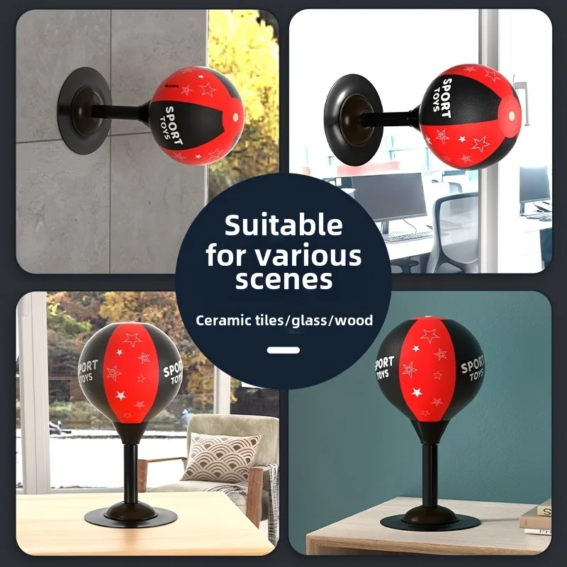 (미국 추천) 데스크탑 복싱 속도 반응 공 - 소년 소녀 모두에게 적합한 어린이 장난감 훈련 장비