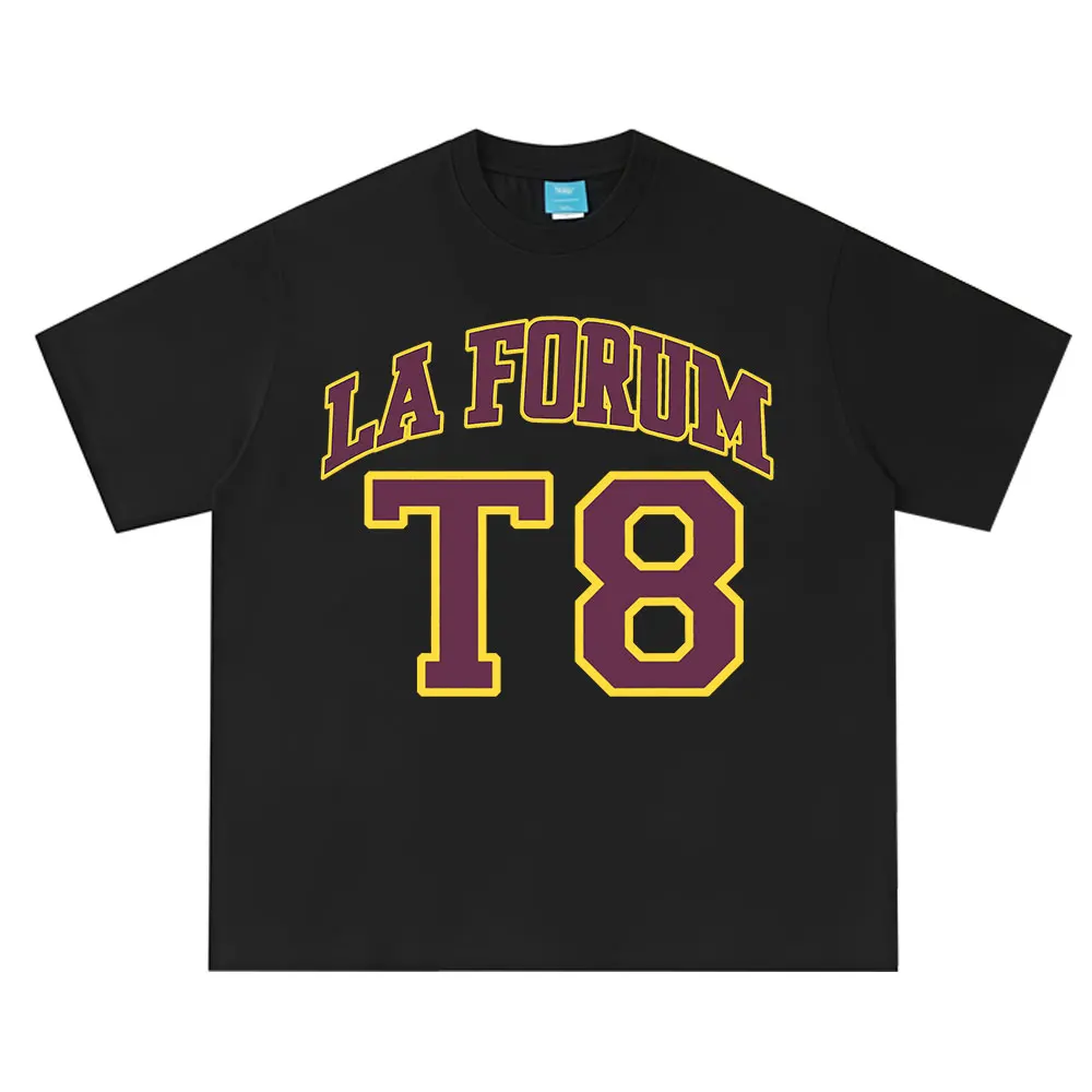 Camisetas Tate McRae La Forum T8 del mismo estilo Merch, camisetas de manga corta transpirables a la moda para hombre y mujer, camiseta suave informal de algodón