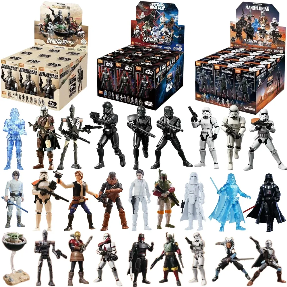 figurines-articulees-de-construction-blokees-star-wars-galaxy-version-01-03-figurines-de-collection-boite-mystere-kit-de-modele-a-assembler-figurine-d'action-jouet