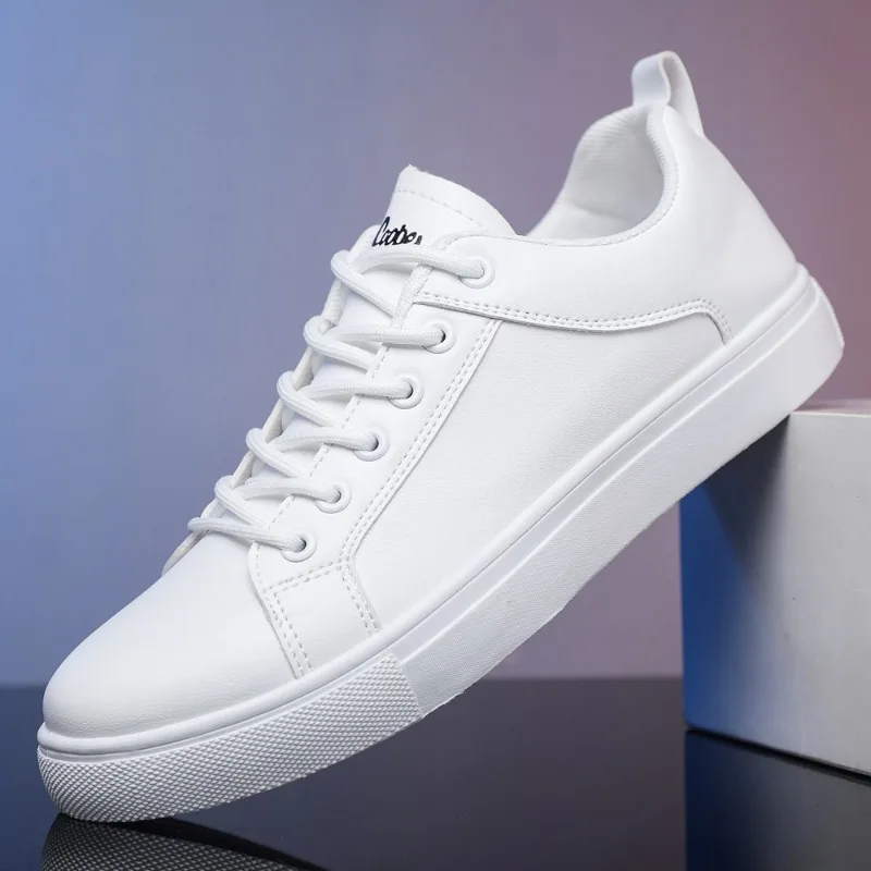 

White Sport Shoes for Men Non-slip Lightweight Comfort Flats Shoes 2025 New Fashion Men's Casual Shoes Breathable Male Sneakers