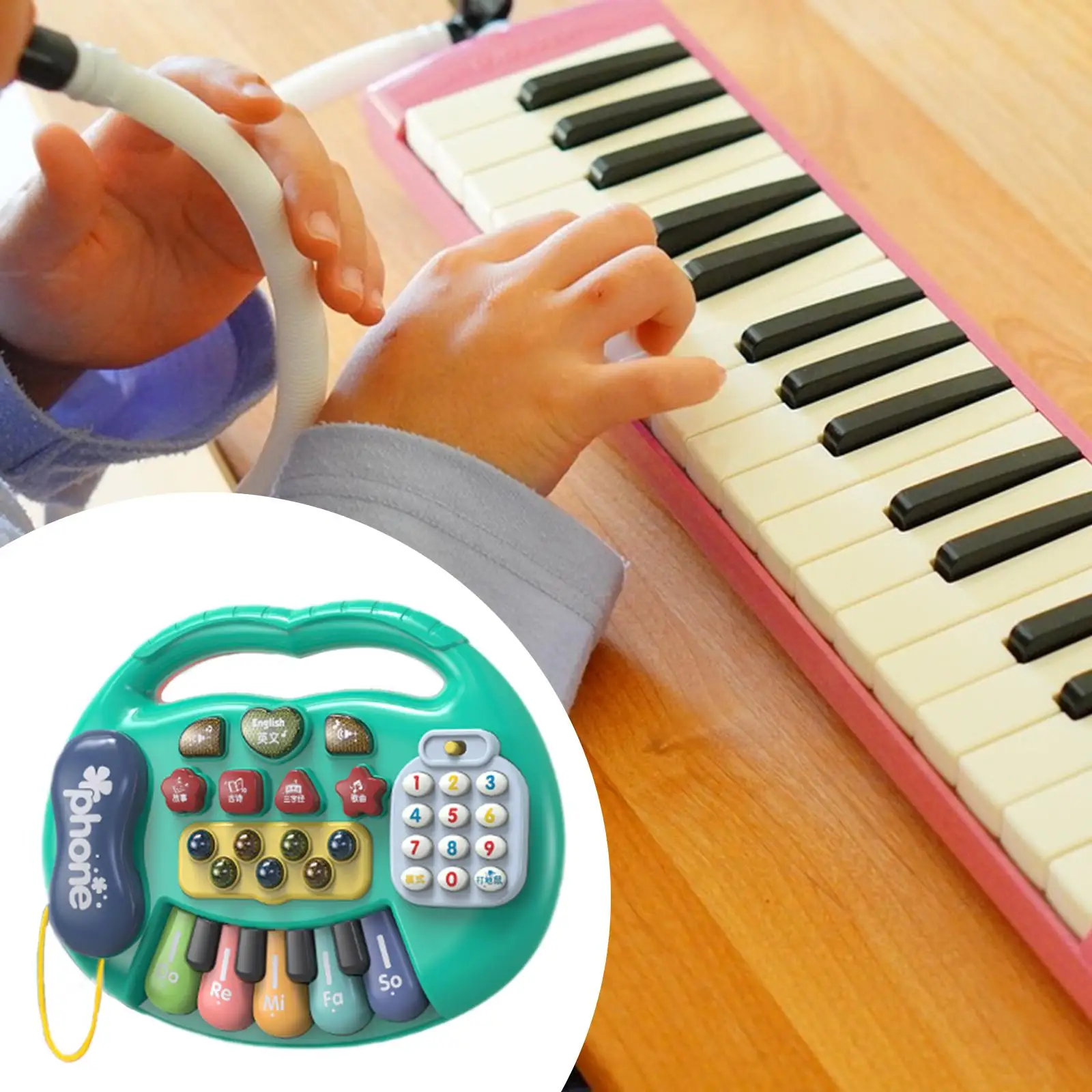 

Детское пианино-игрушка, музыкальная игрушка, легкая, для раннего развития, интерактивная, обучающая, для малышей, мальчиков и девочек, подарок для детей 1, 2, 3 лет