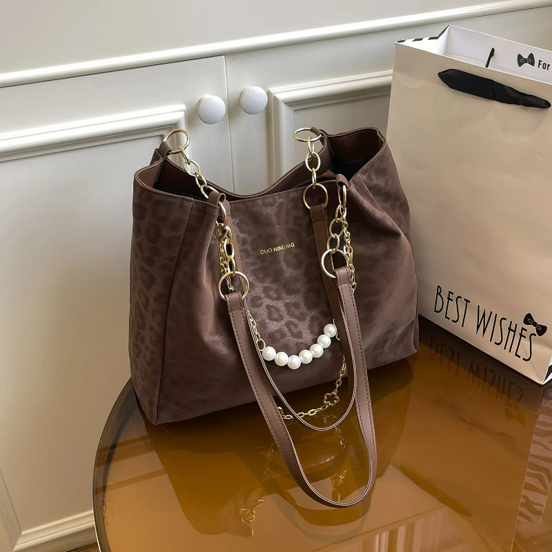 

Зимняя новая модная женская сумка через плечо в стиле ретро, большая вместительная сумка-тоут, удобные и универсальные сумки для хранения