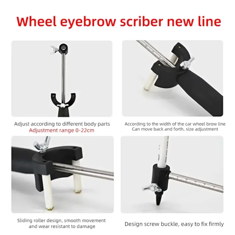 Wheel Eyebrow Parallel Scriber Dent Repair Drawing Arch-Body Data Recovery Paint Marking Sheet Metal Repair Tools